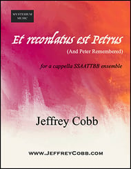 Et recordatus est Petrus SATB choral sheet music cover Thumbnail